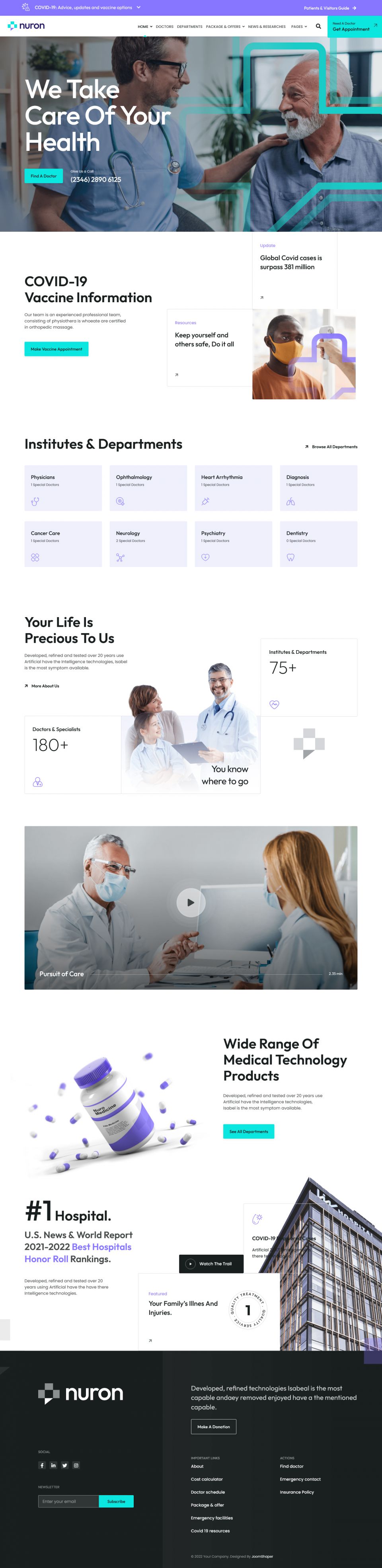 Template JoomShaper Nuron Joomla template JoomShaper Nuron