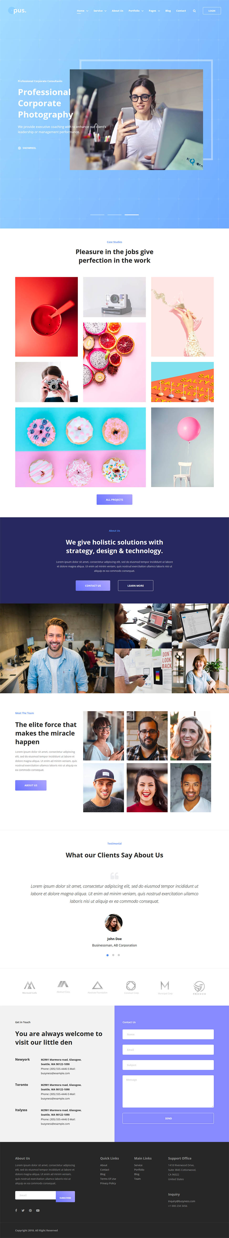 Template JoomShaper Opus Joomla template JoomShaper Opus