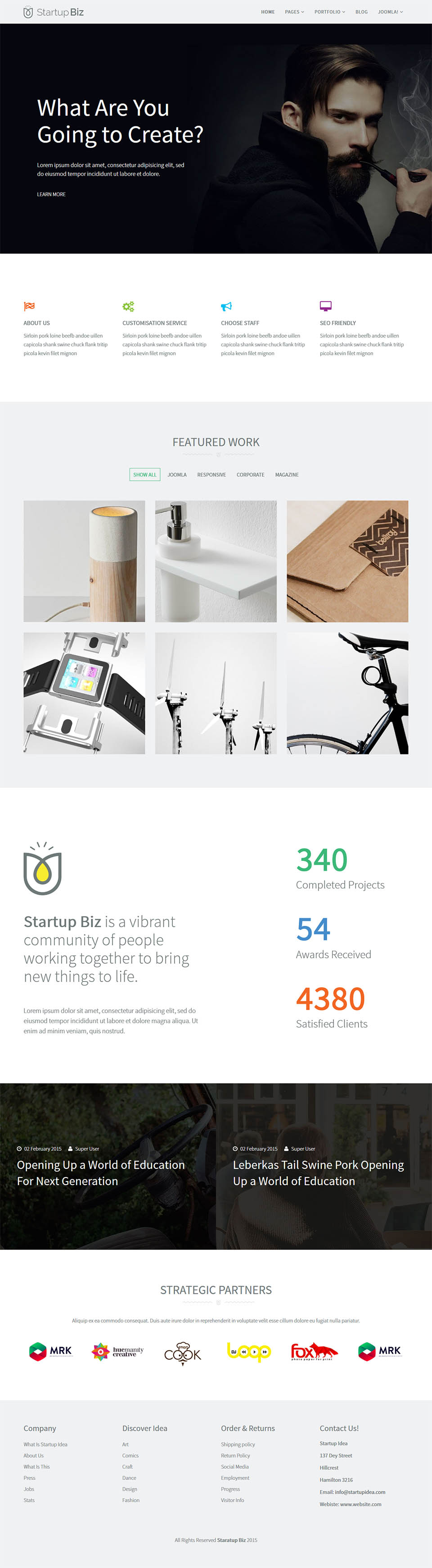 Template JoomShaper Startup Biz Joomla template JoomShaper Startup Biz