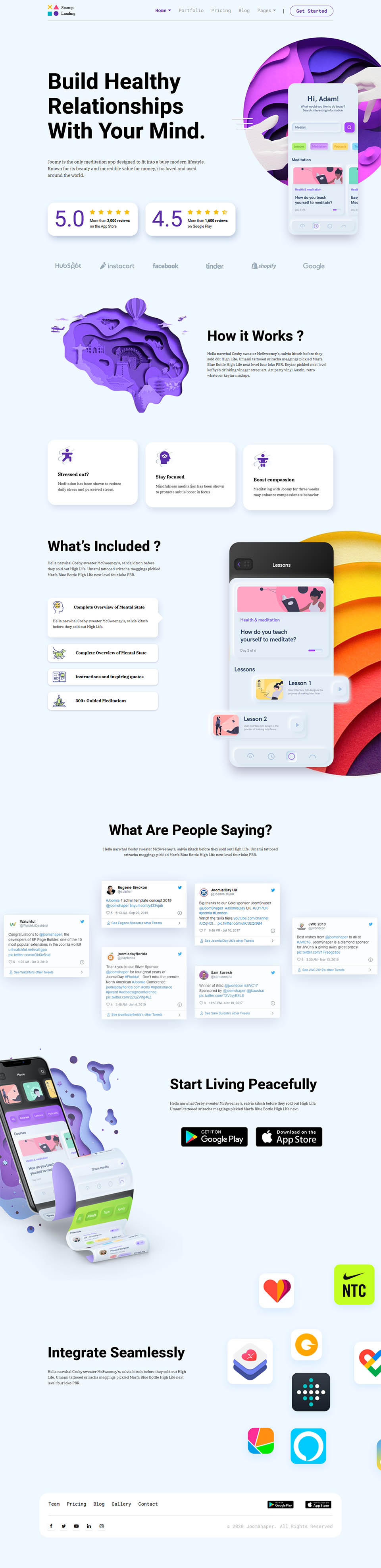 Template JoomShaper Startup Landing Joomla template JoomShaper Startup Landing