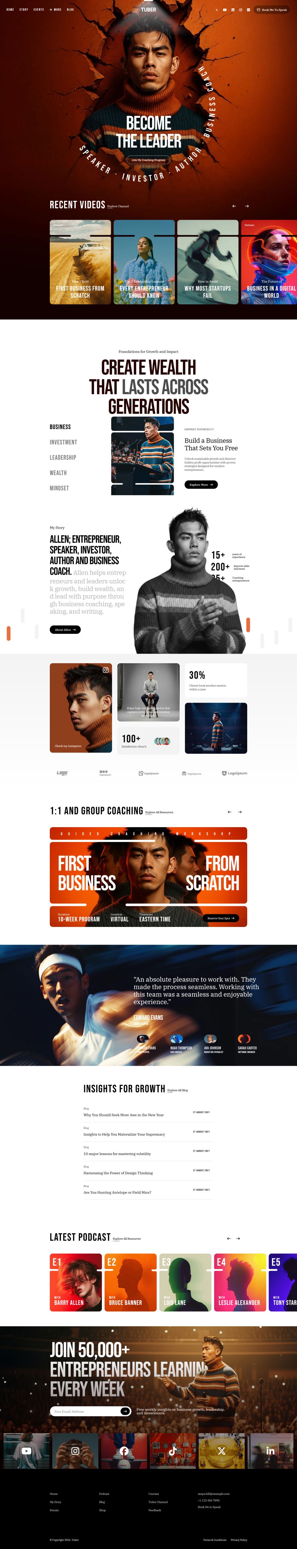 Joomla template JoomShaper Tuber