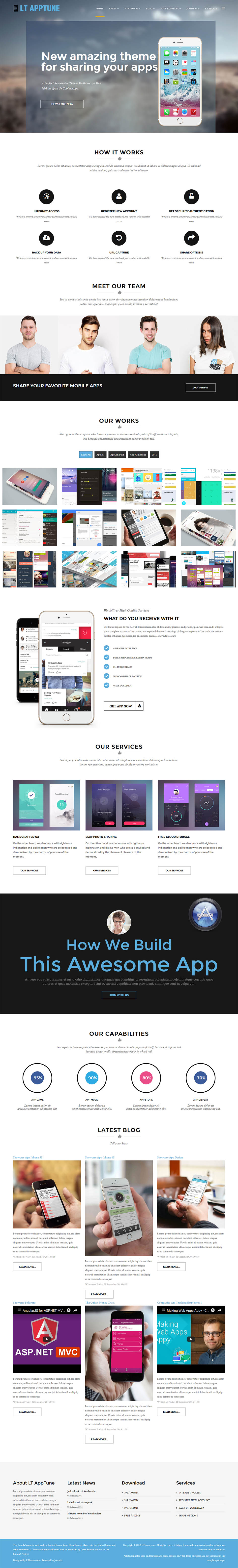 Template LTheme Apptune Joomla template LTheme Apptune