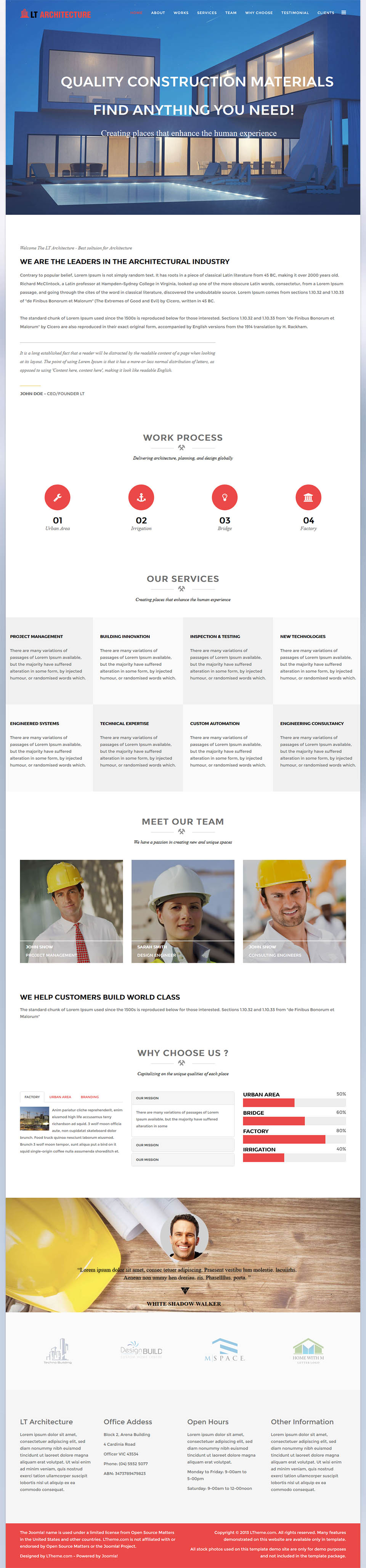 Template LTheme Architecture Onepage Joomla template LTheme Architecture Onepage