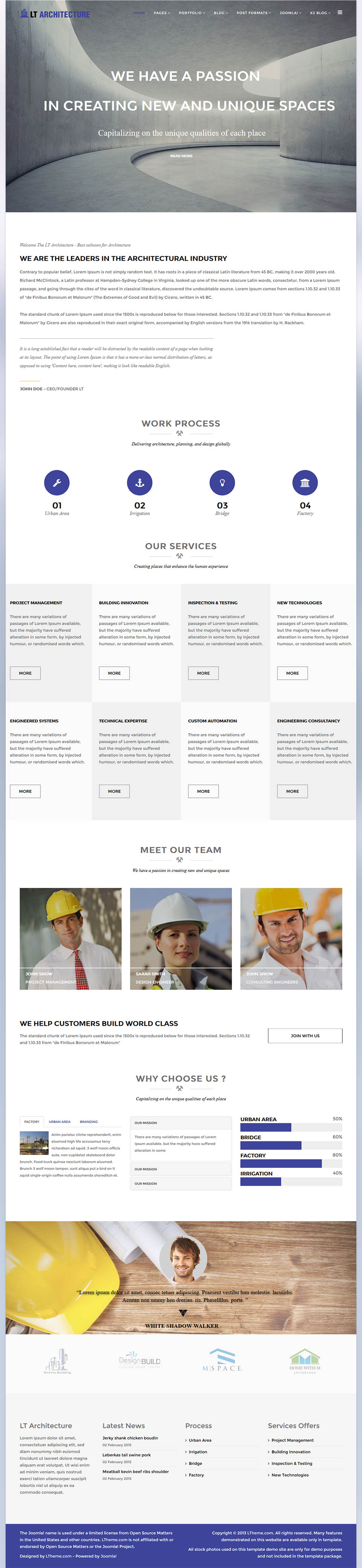 Template LTheme Architecture Joomla template LTheme Architecture
