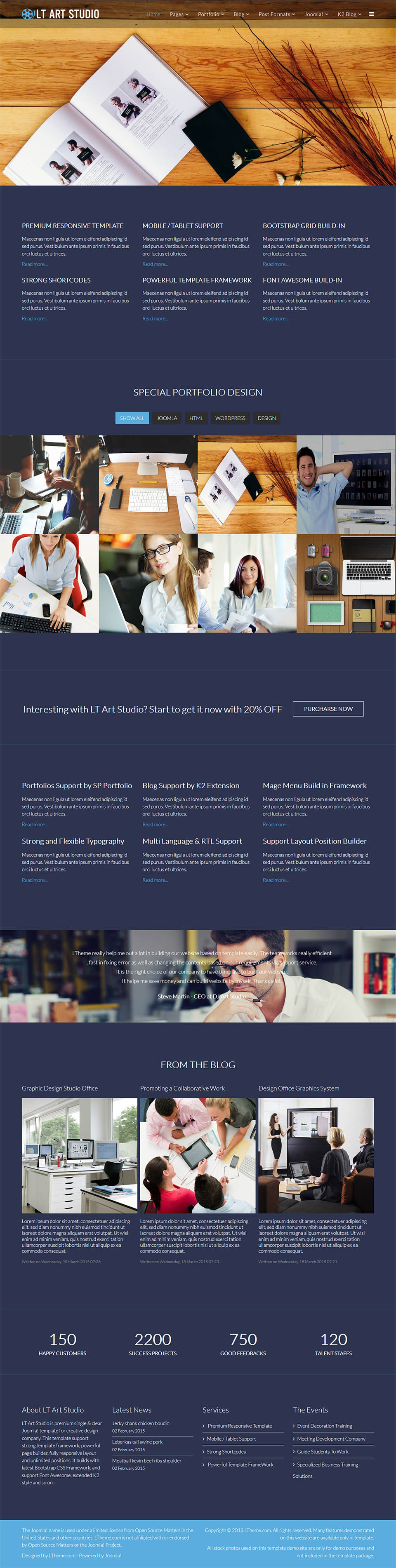 Template LTheme Art Studio Joomla template LTheme Art Studio