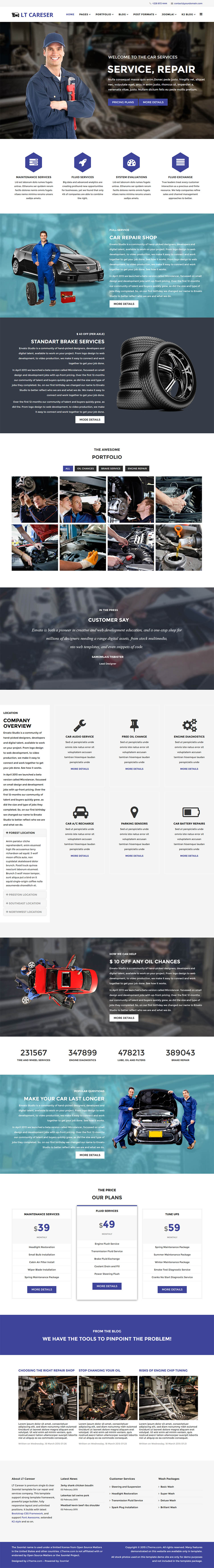 Joomla template LTheme Careser