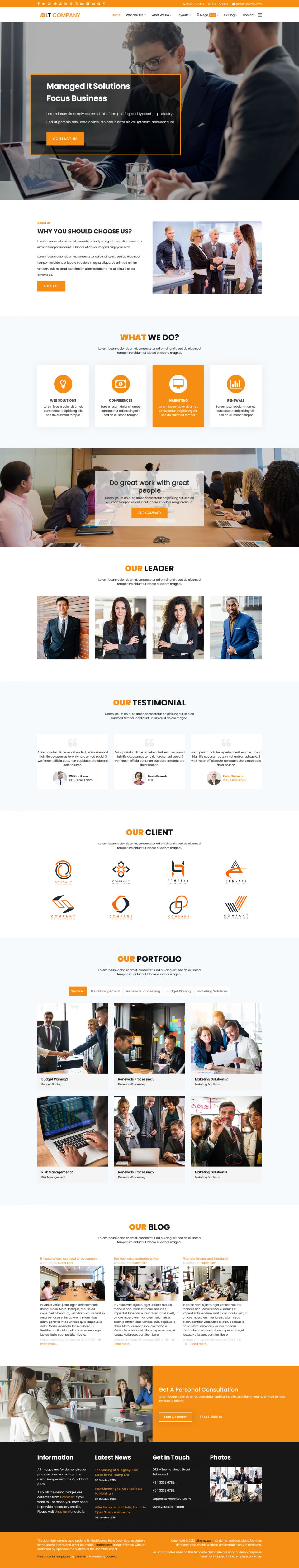 Joomla template LTheme Company