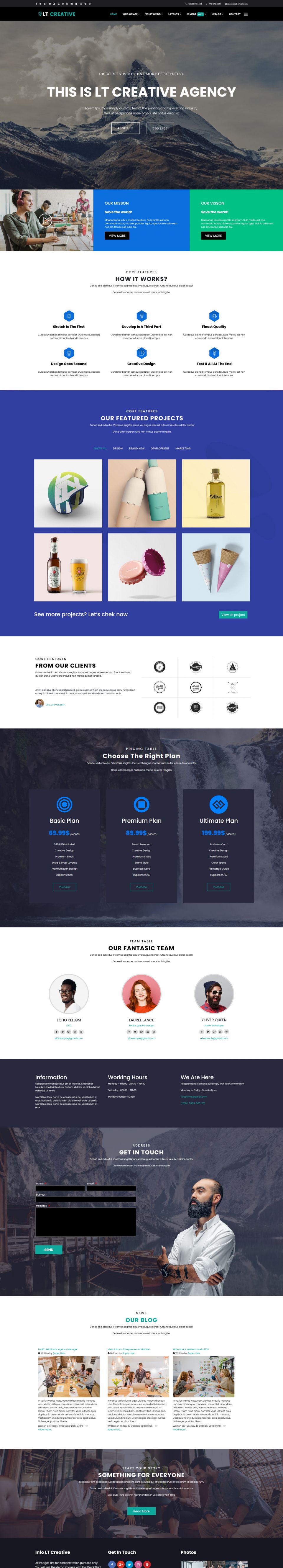 Template LTheme Creative Joomla template LTheme Creative