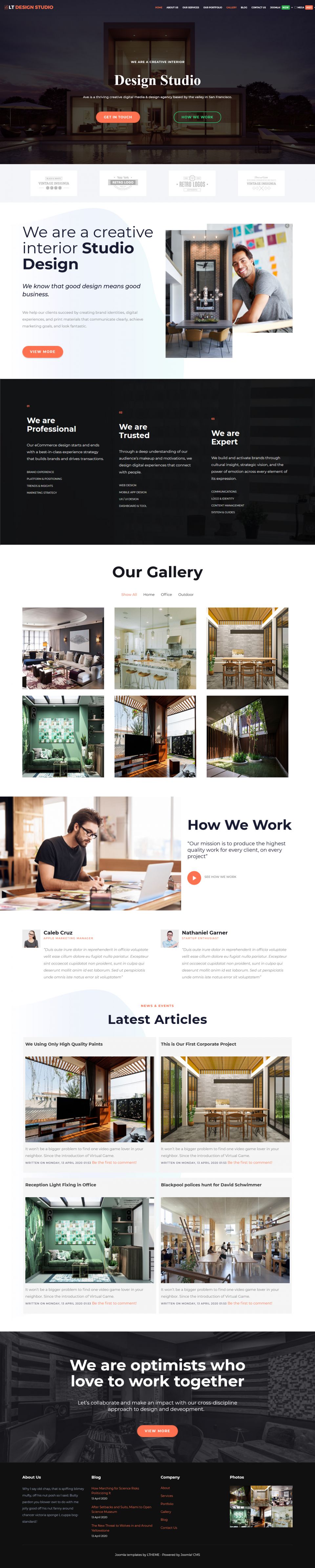 Joomla template LTheme Design Studio