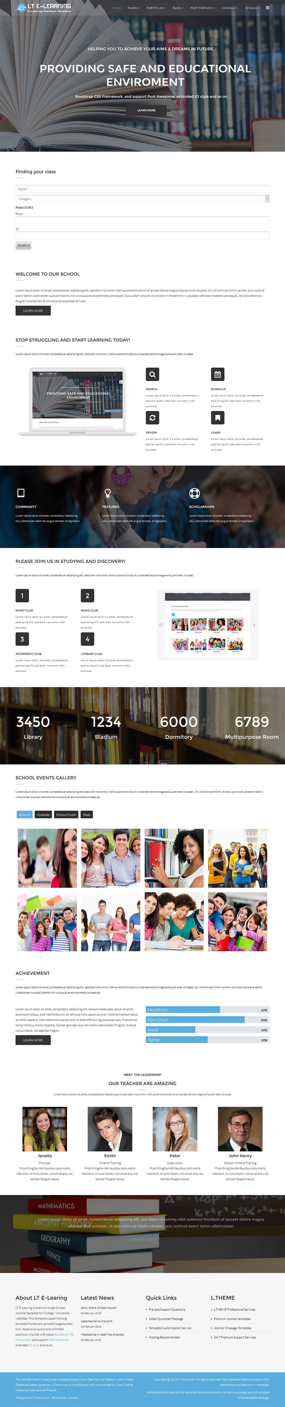 Template LTheme eLearning Joomla template LTheme eLearning
