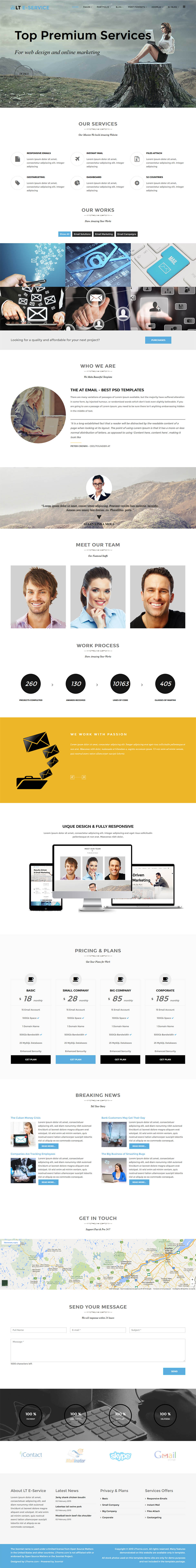 Template LTheme eService Joomla template LTheme eService