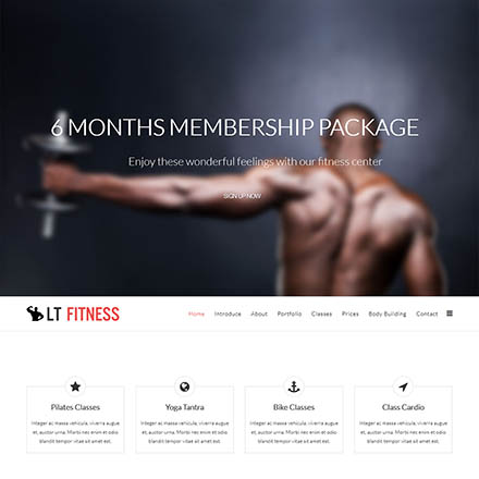 LTheme Fitness Onepage