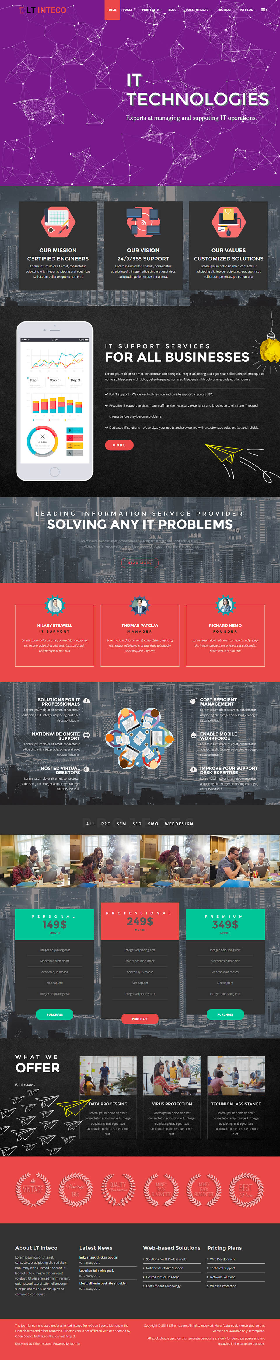 Template LTheme Inteco Joomla template LTheme Inteco