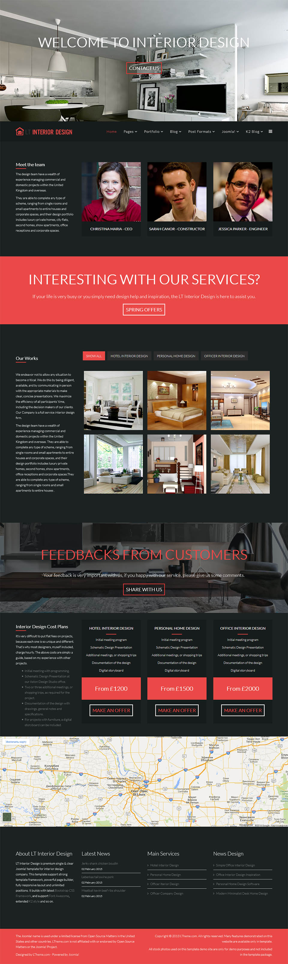 Template LTheme Interior Design Joomla template LTheme Interior Design