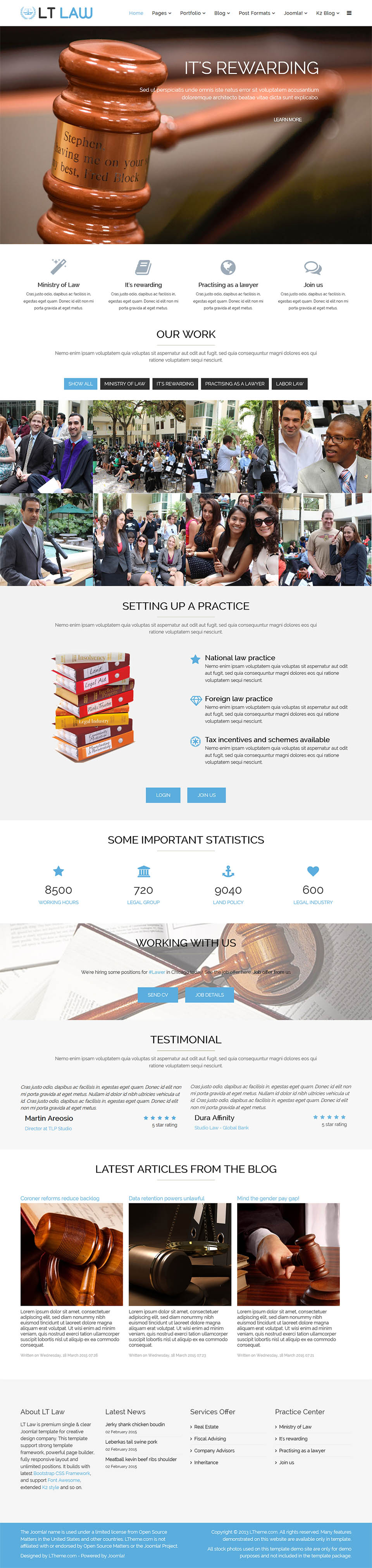 Template LTheme Law Joomla template LTheme Law