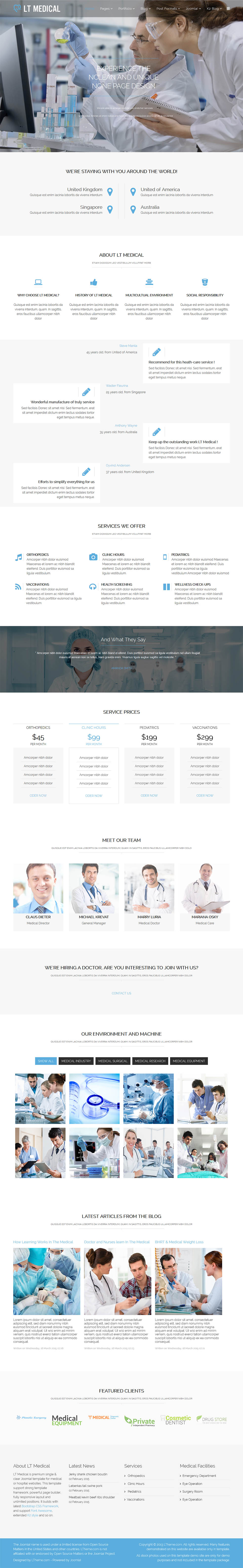 Template LTheme Medical Joomla template LTheme Medical