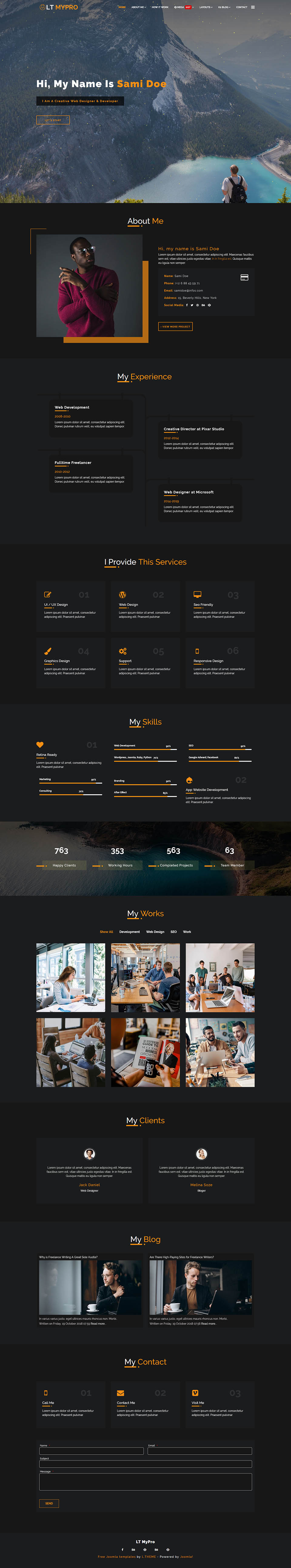 Template LTheme MyPro Joomla template LTheme MyPro