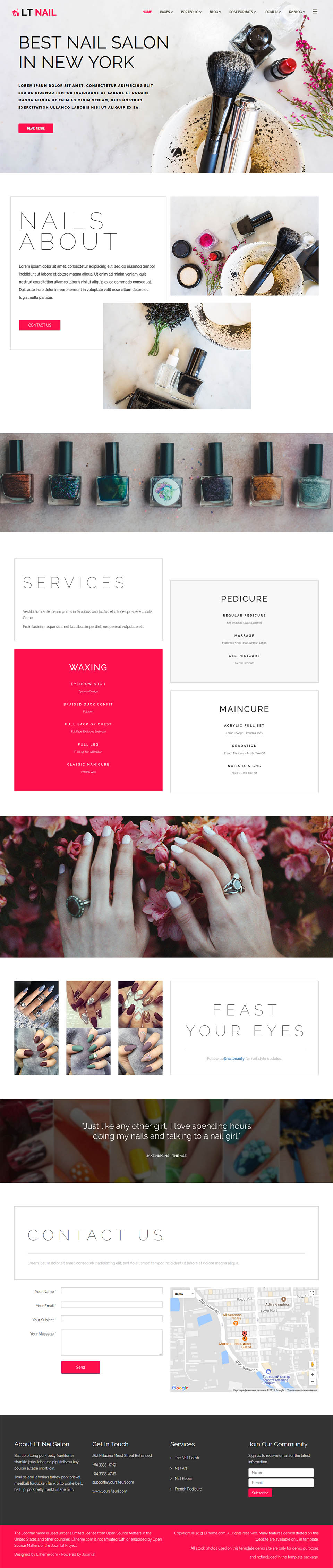 Template LTheme Nail Joomla template LTheme Nail