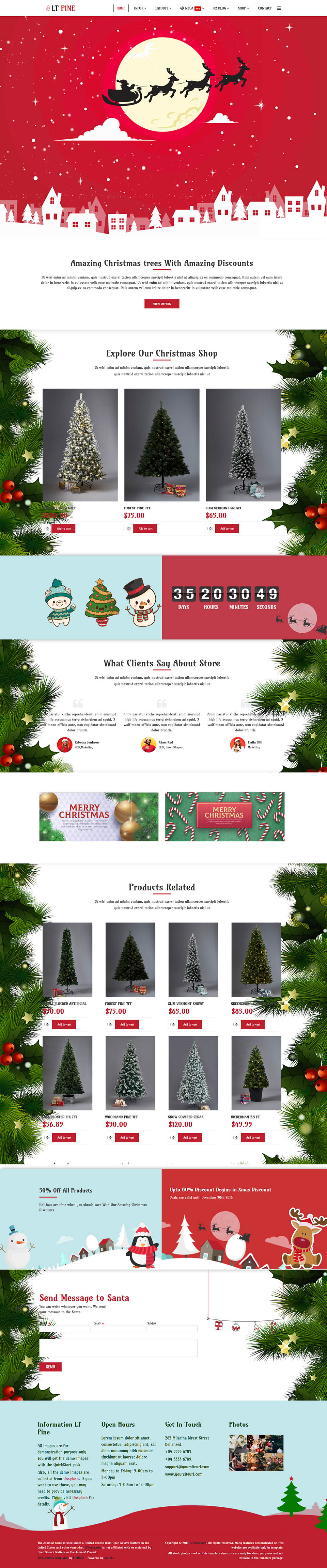 Template LTheme Pine Joomla template LTheme Pine