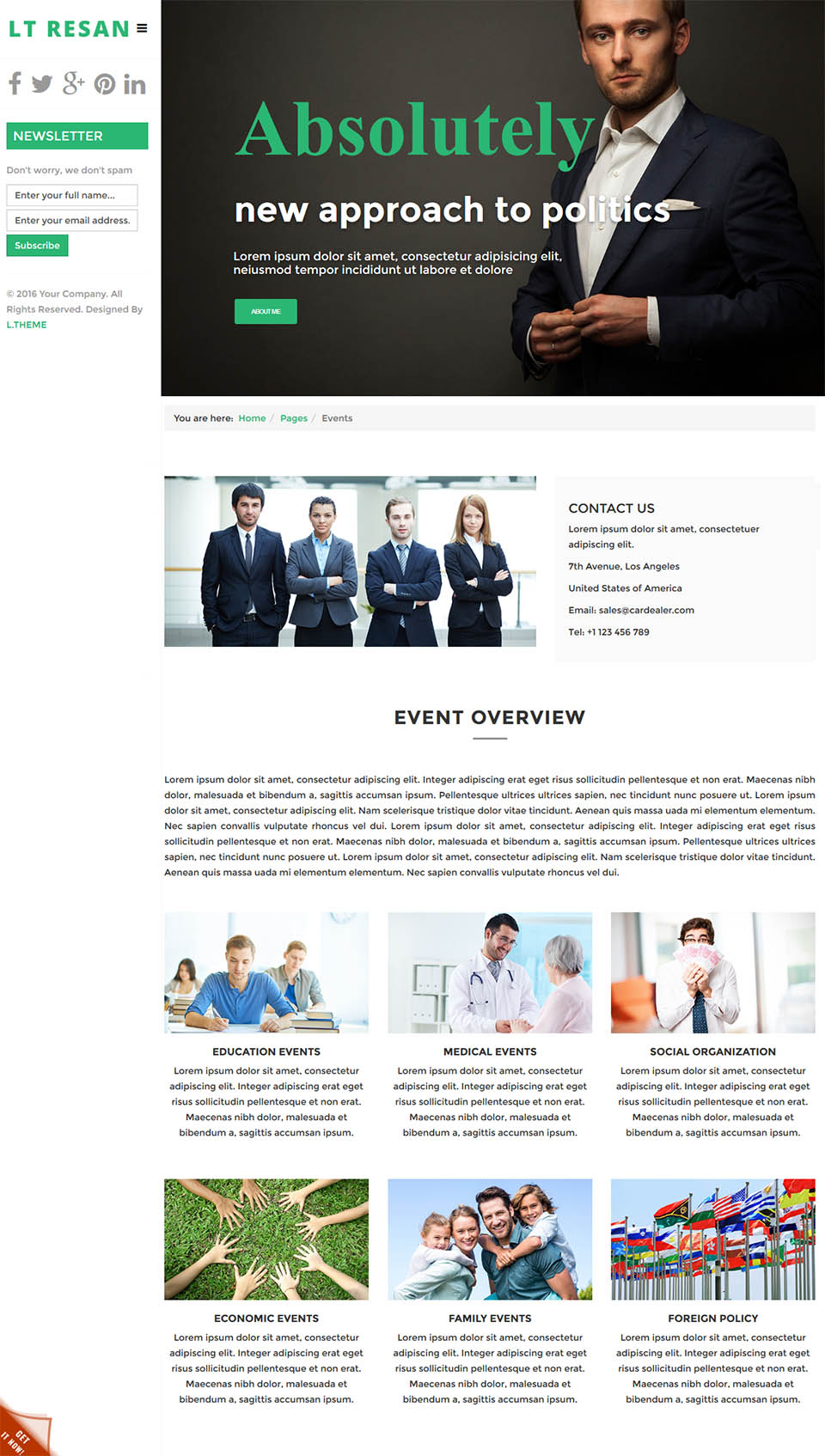Joomla template LTheme Resan