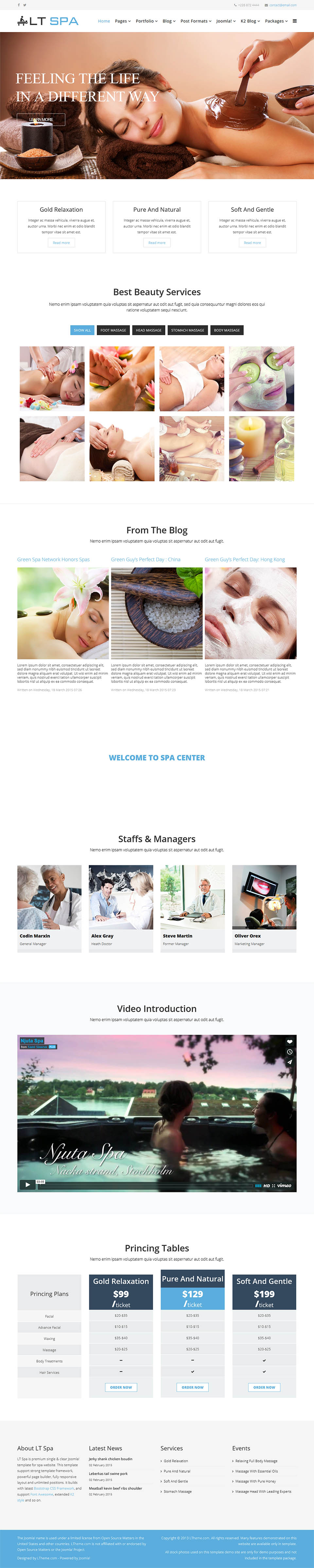 Template LTheme Spa Joomla template LTheme Spa
