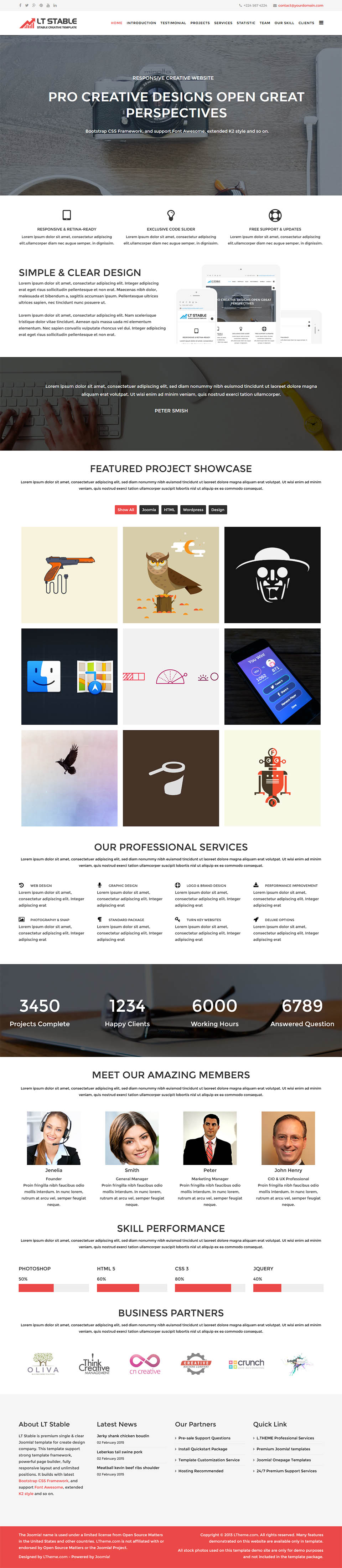 Template LTheme Stable Onepage Joomla template LTheme Stable Onepage