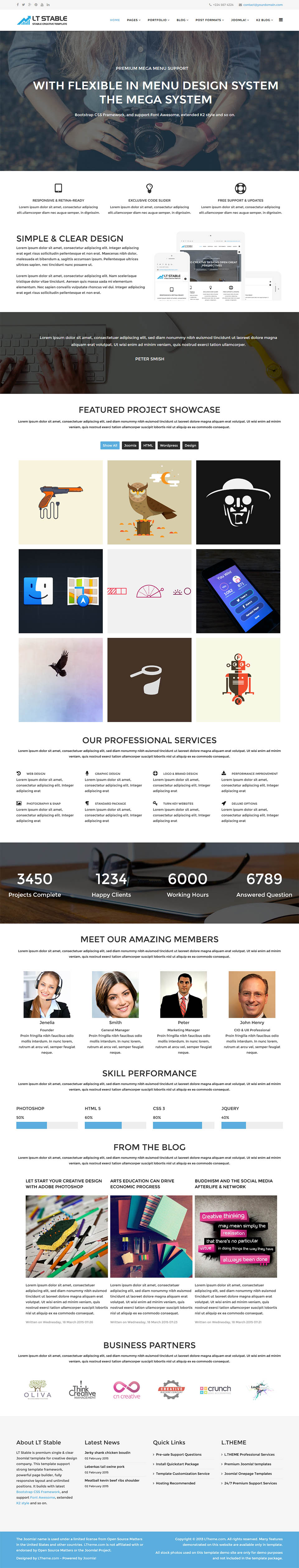 Template LTheme Stable Joomla template LTheme Stable