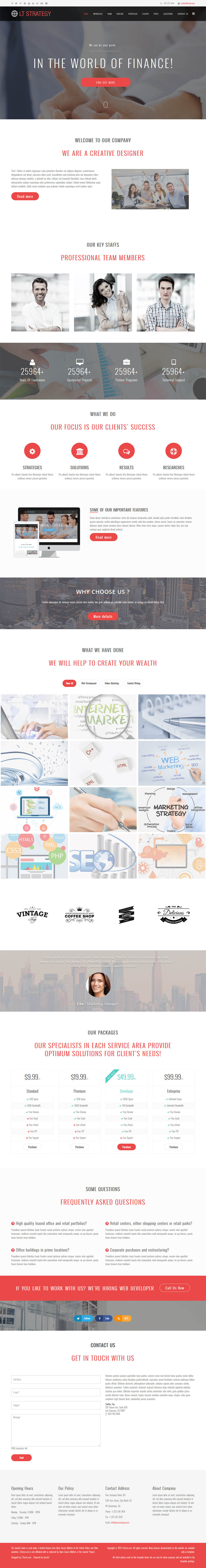 Template LTheme Strategy Onepage Joomla template LTheme Strategy Onepage