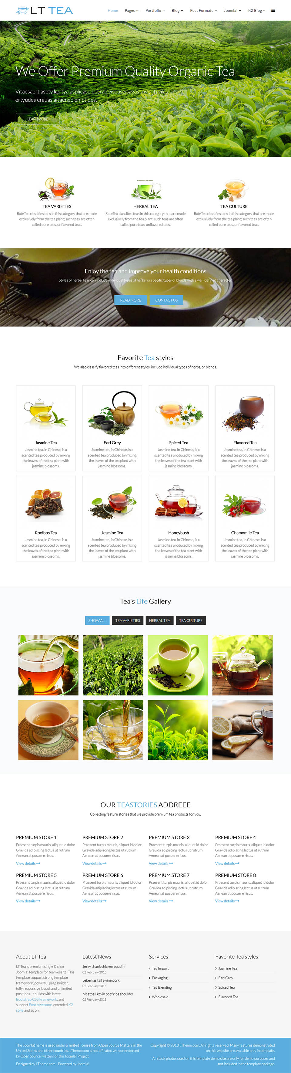 Template LTheme Tea Joomla template LTheme Tea