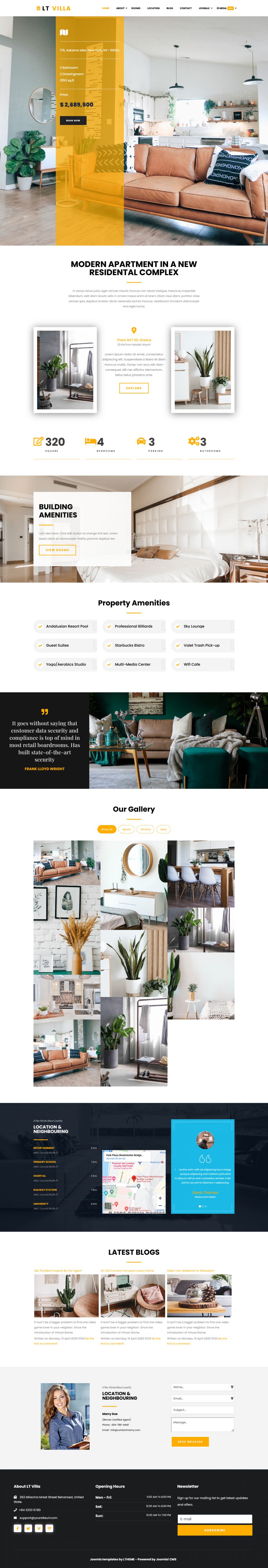 Template LTheme Villa Joomla template LTheme Villa