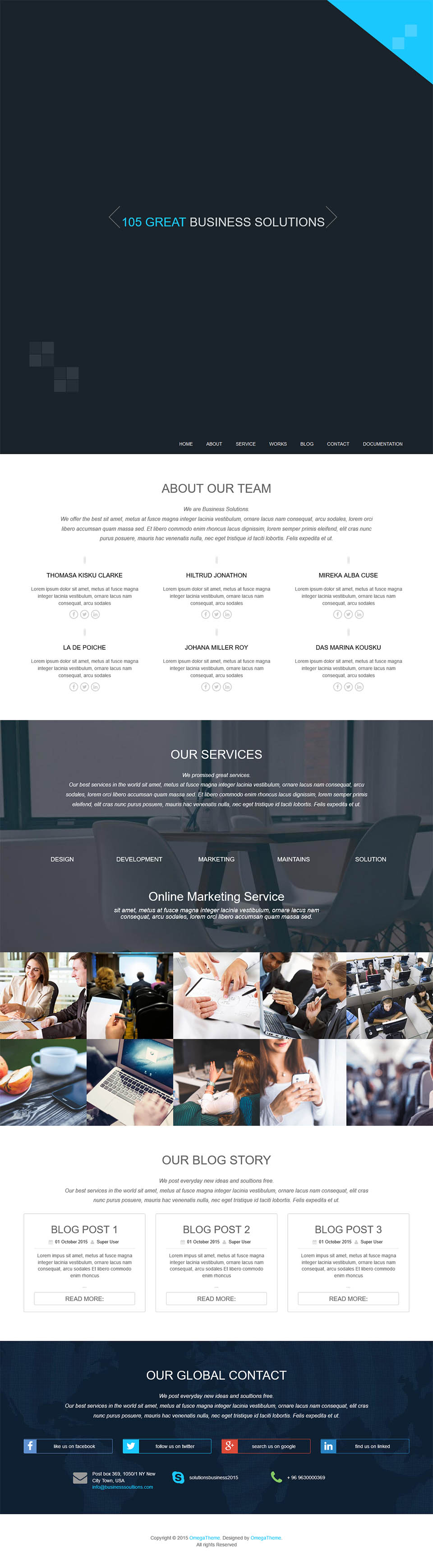 Template OmegaTheme Business Solutions Joomla template OmegaTheme Business Solutions