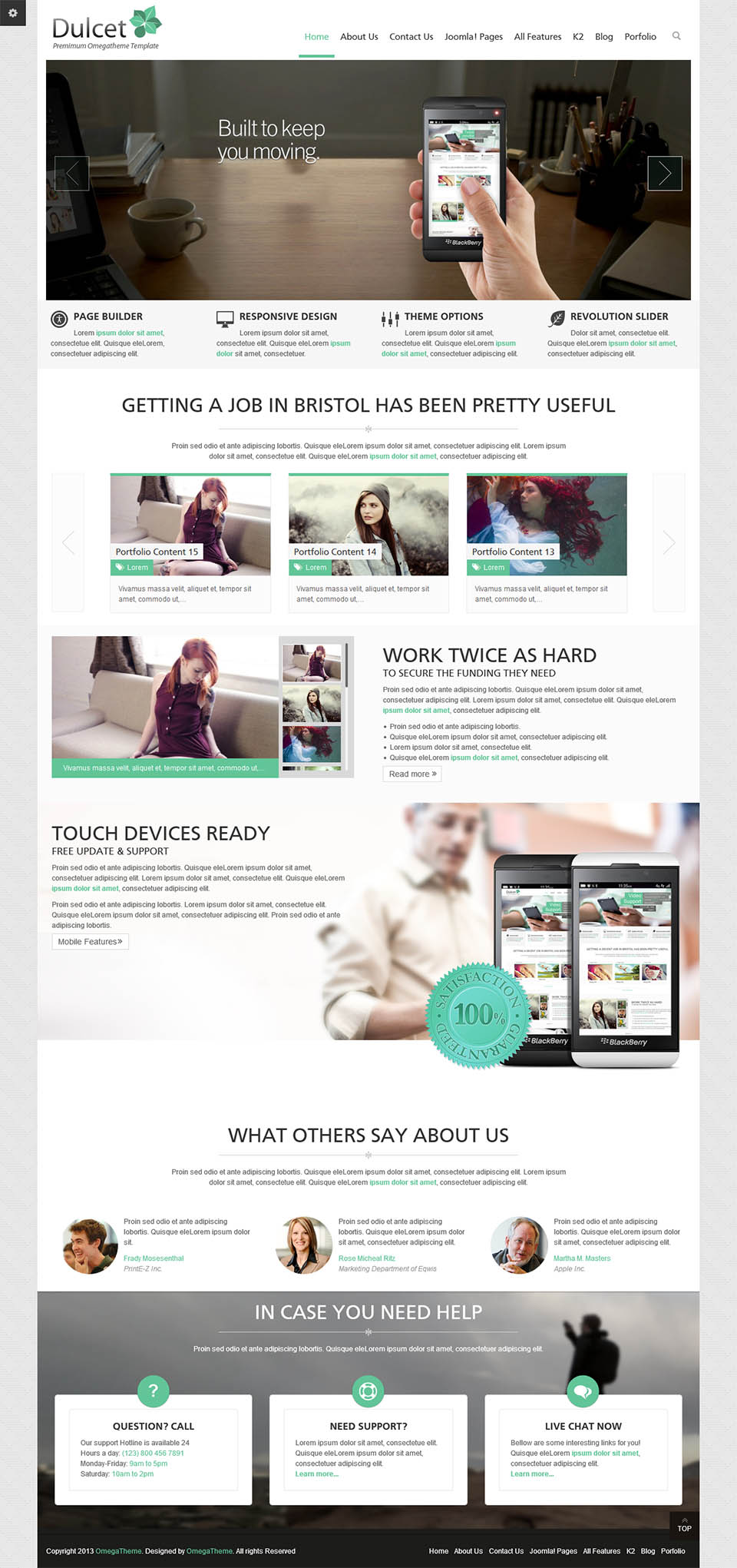 Template OmegaTheme Dulcet Joomla template OmegaTheme Dulcet