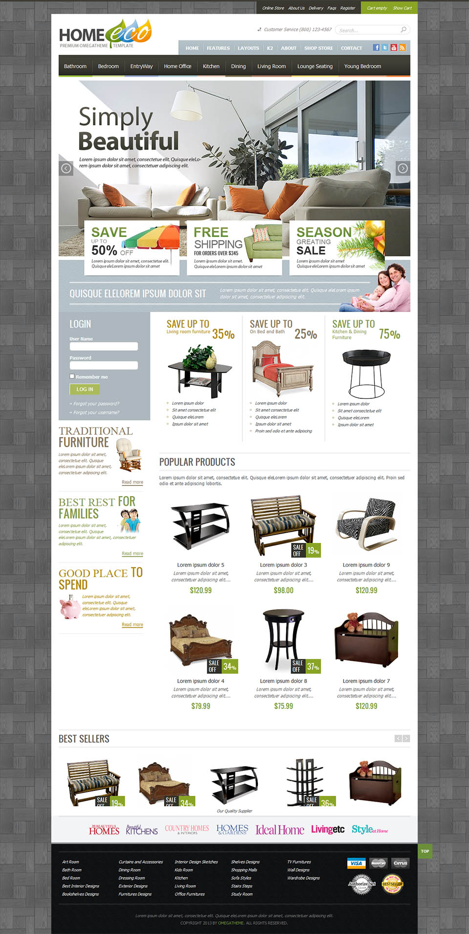 Template OmegaTheme HomeEco Joomla template OmegaTheme HomeEco