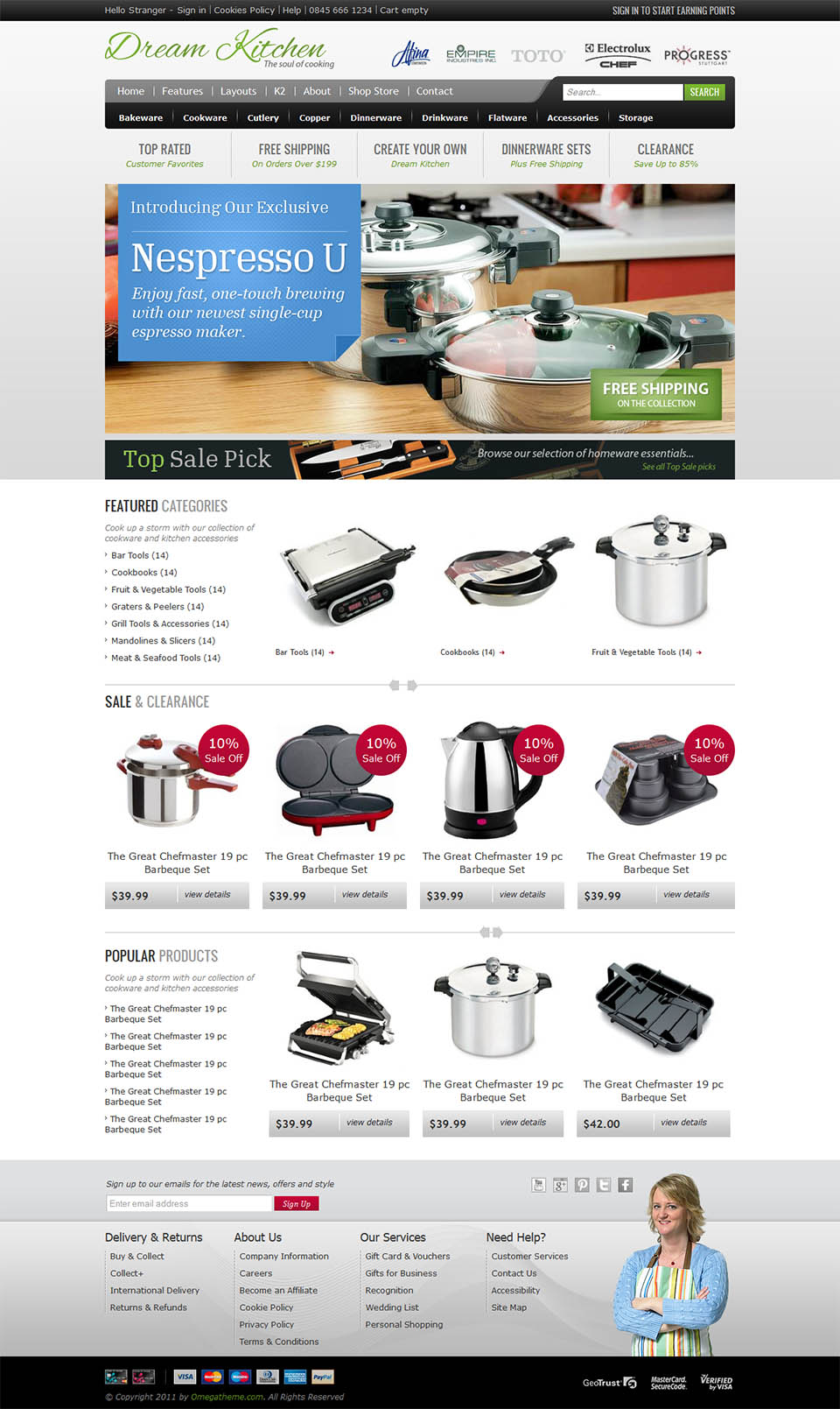 Template OmegaTheme Kitchen Joomla template OmegaTheme Kitchen
