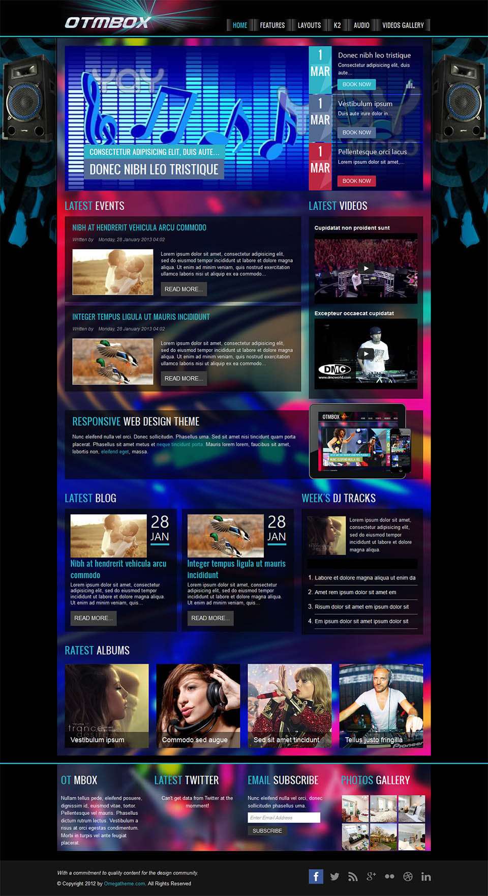 Template OmegaTheme MBox Joomla template OmegaTheme MBox