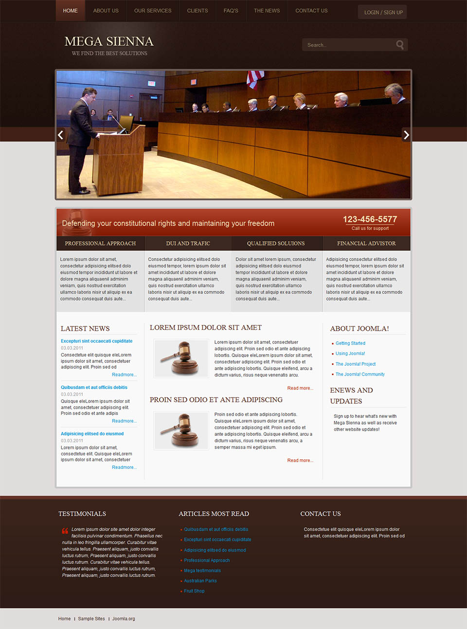 Template OmegaTheme Sienna Joomla template OmegaTheme Sienna
