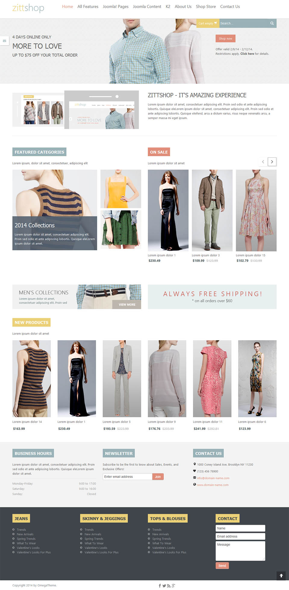 Template OmegaTheme Zittshop Joomla template OmegaTheme Zittshop