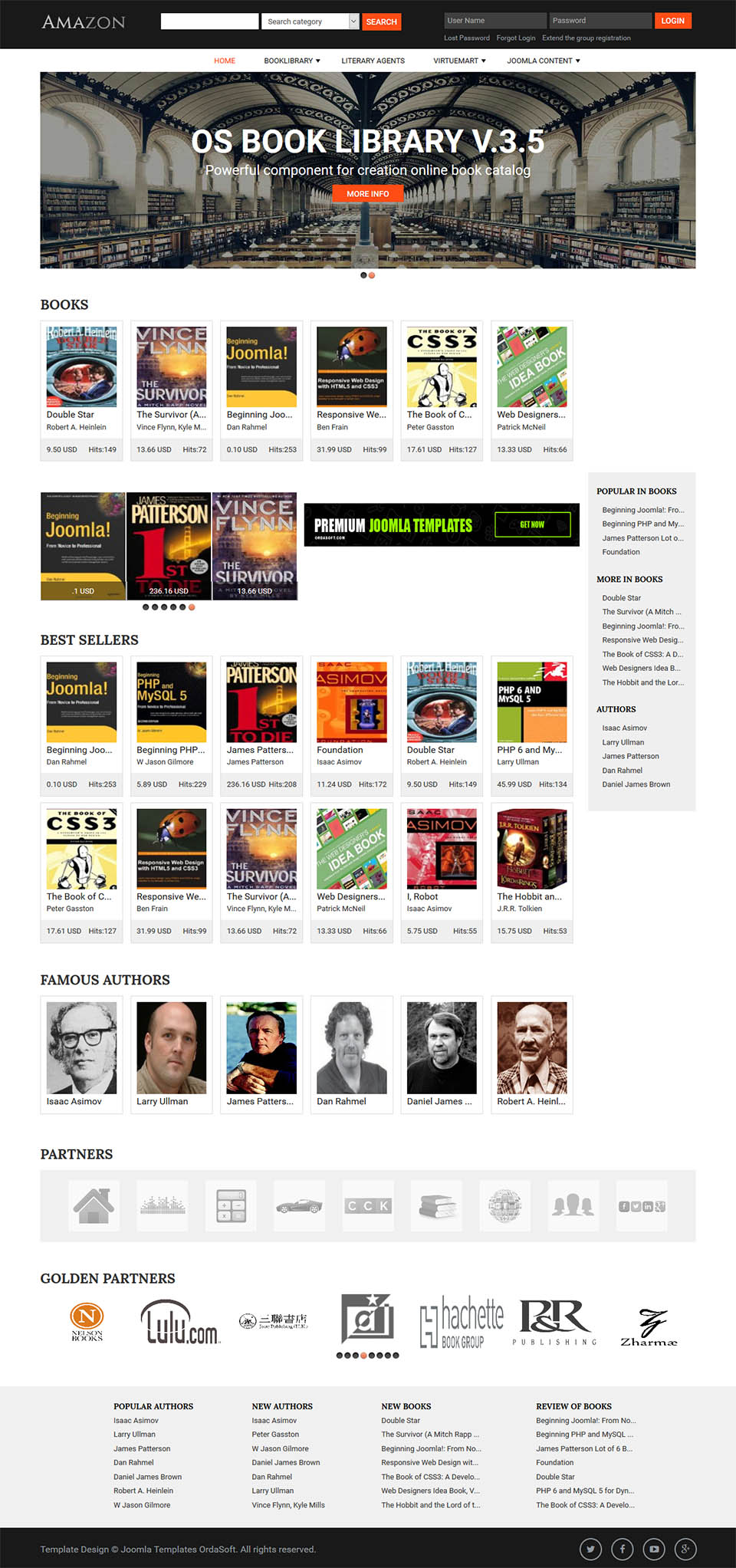 Joomla template OrdaSoft Amazon