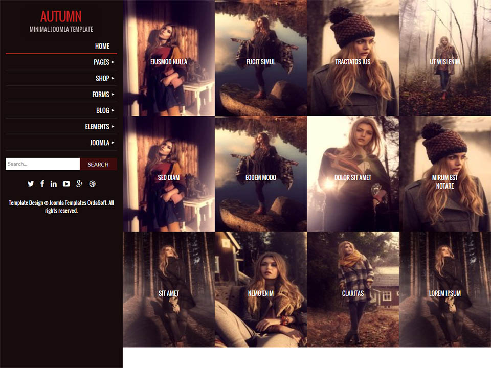 Template OrdaSoft Autumn Joomla template OrdaSoft Autumn