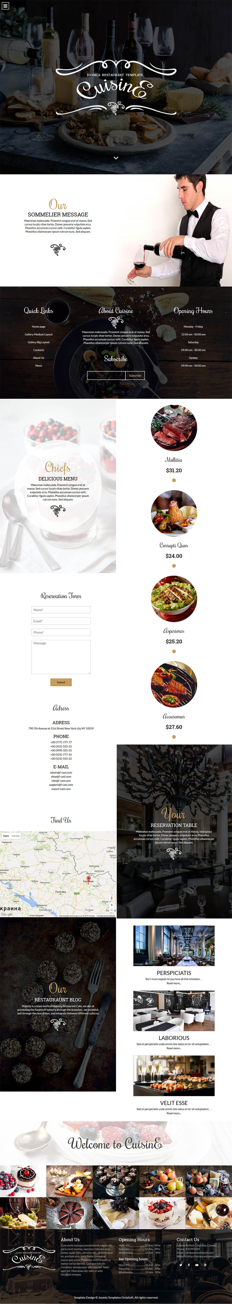 Template OrdaSoft Cuisine Joomla template OrdaSoft Cuisine
