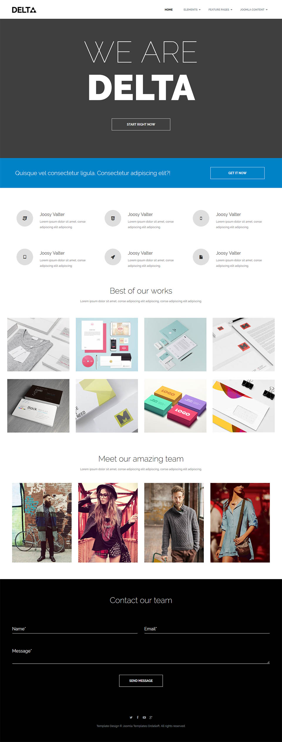 Template OrdaSoft Delta Joomla template OrdaSoft Delta