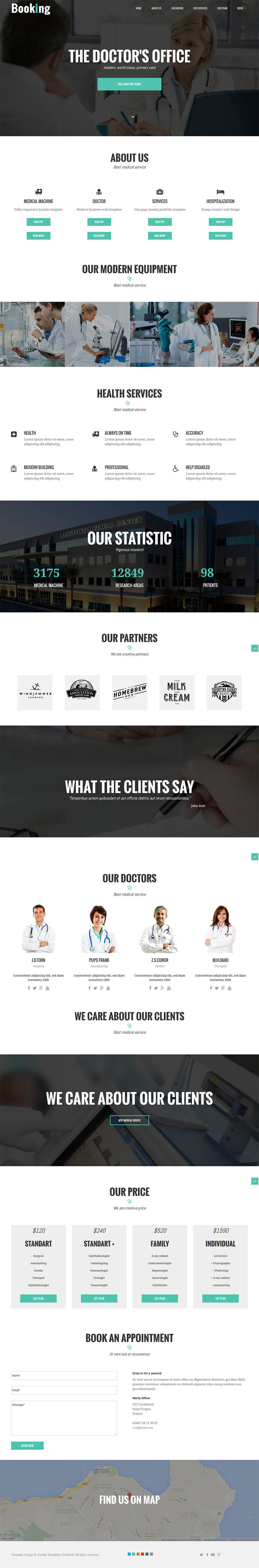 Template OrdaSoft Doctor Booking Joomla template OrdaSoft Doctor Booking