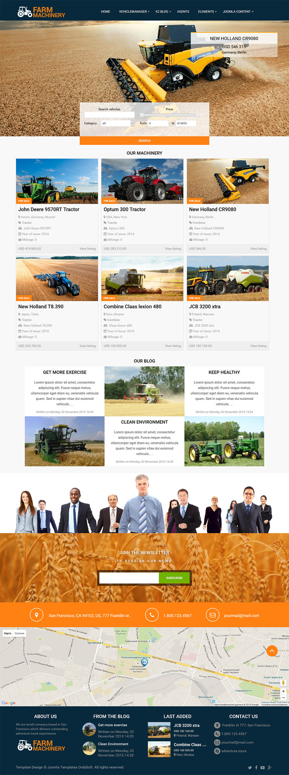 Template OrdaSoft Farm Machinery Joomla template OrdaSoft Farm Machinery