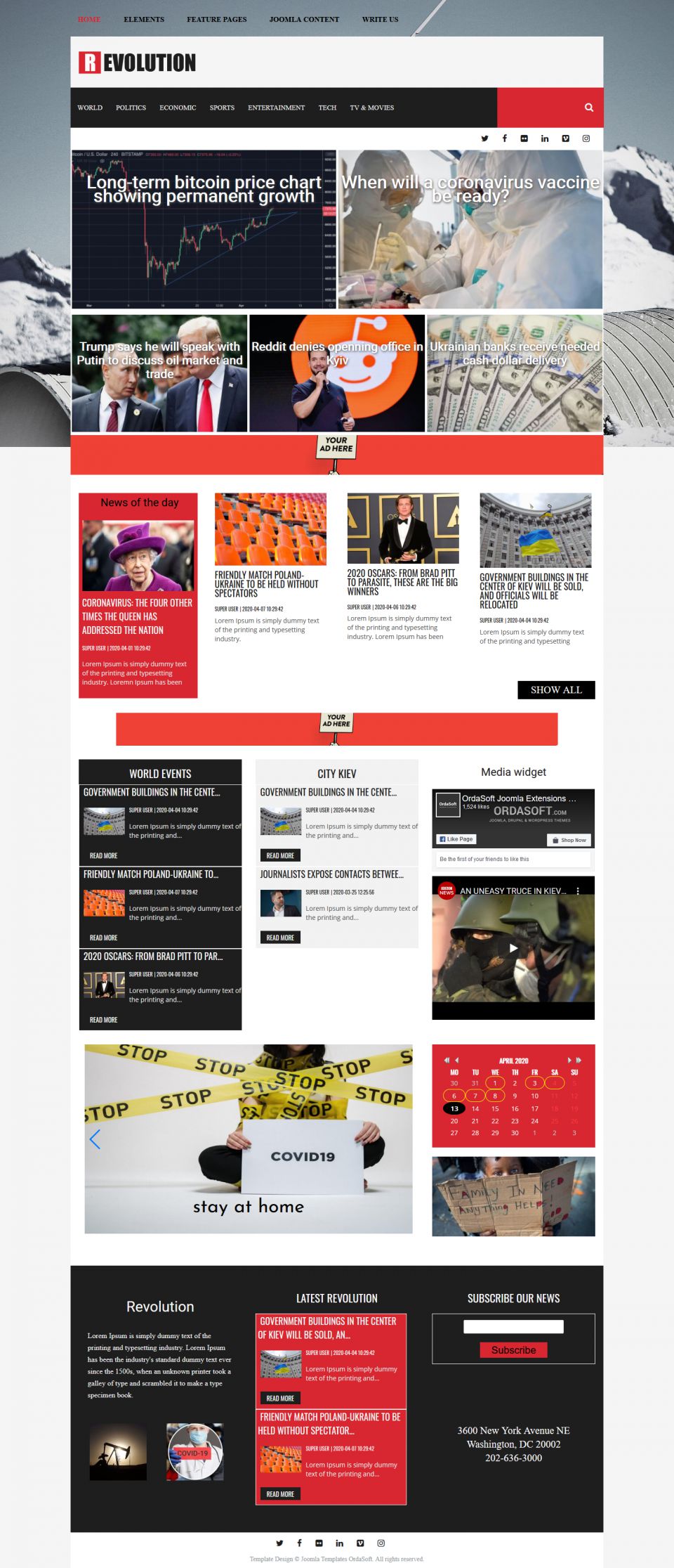 Template OrdaSoft Revolution Joomla template OrdaSoft Revolution
