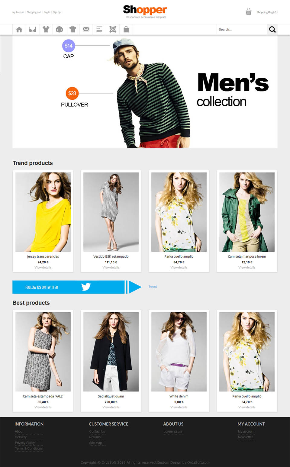 Template OrdaSoft Shopper Joomla template OrdaSoft Shopper