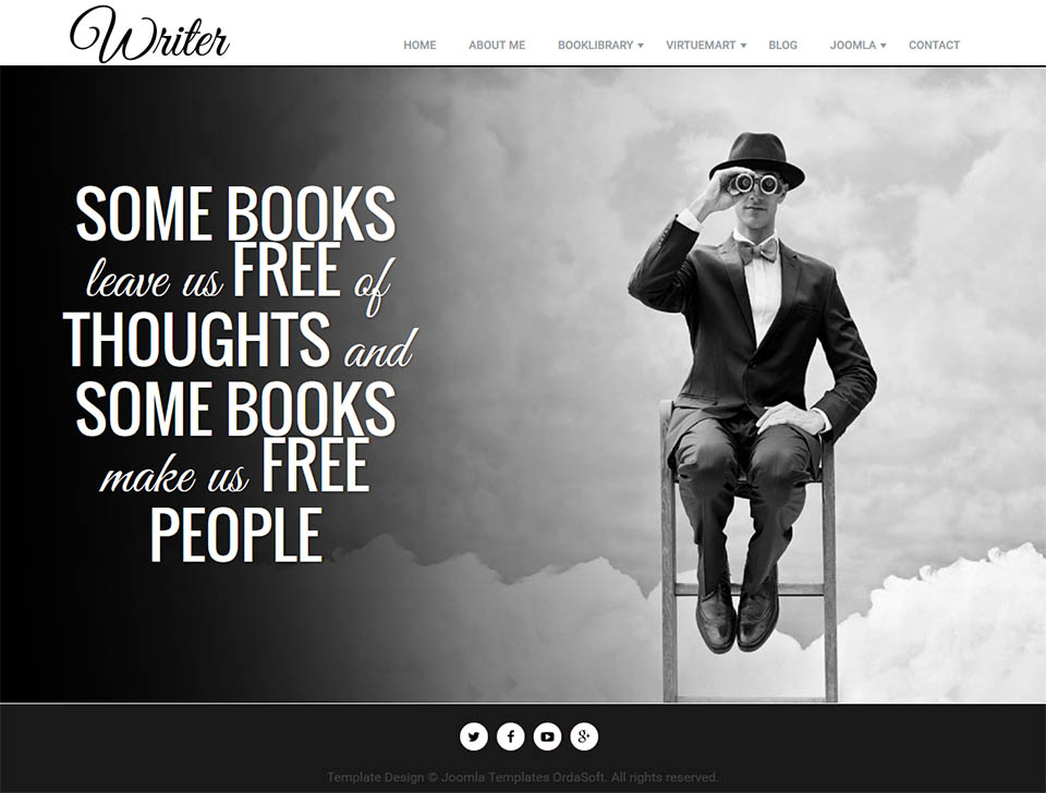 Template OrdaSoft Writer Joomla template OrdaSoft Writer
