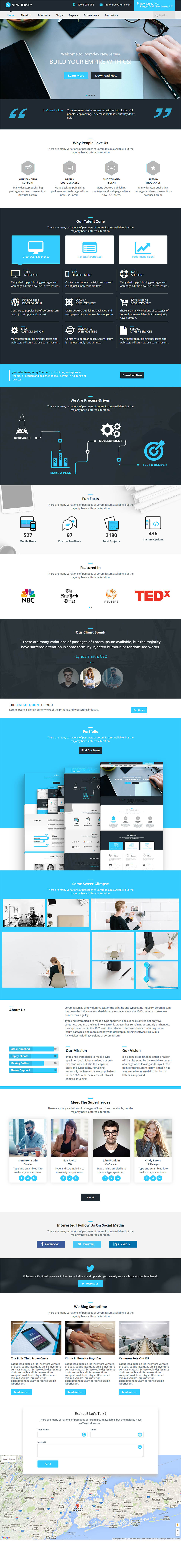 Joomla template JoomDev NewJersey