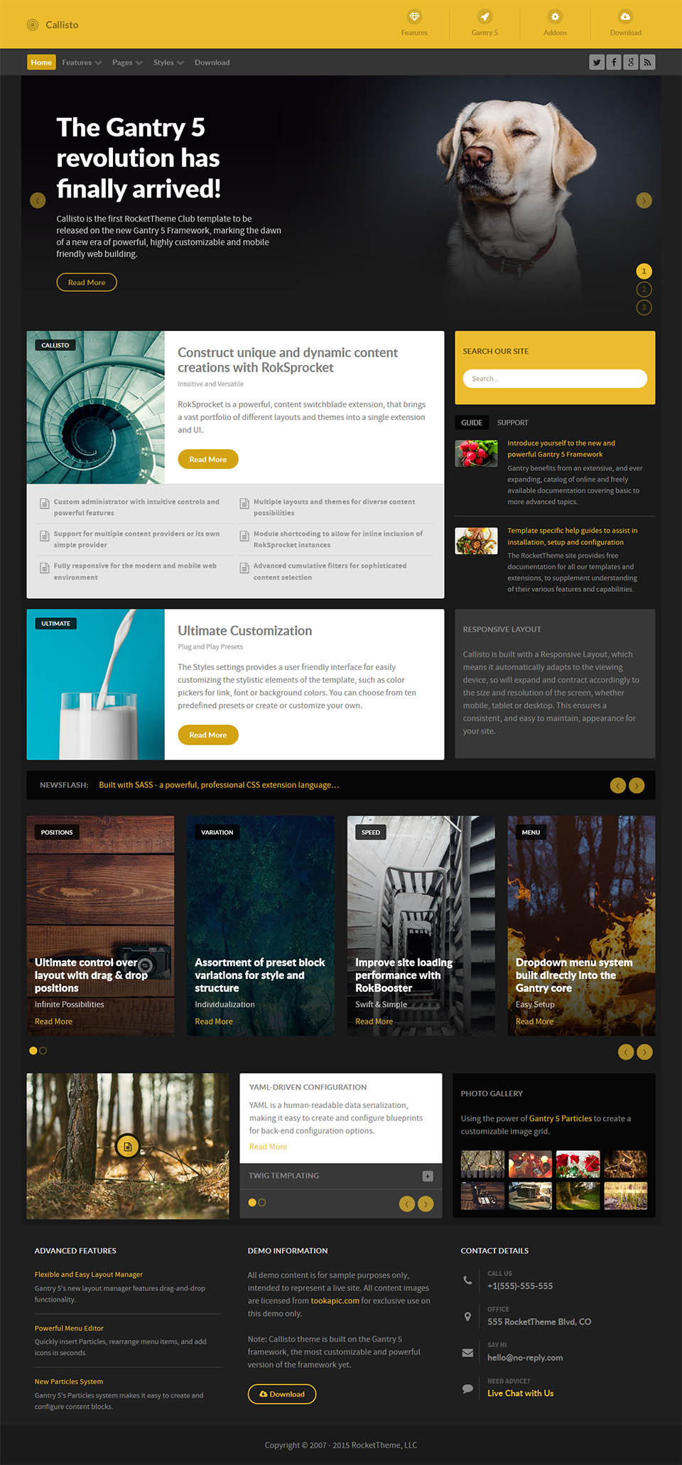 Template RocketTheme Callisto Joomla template RocketTheme Callisto