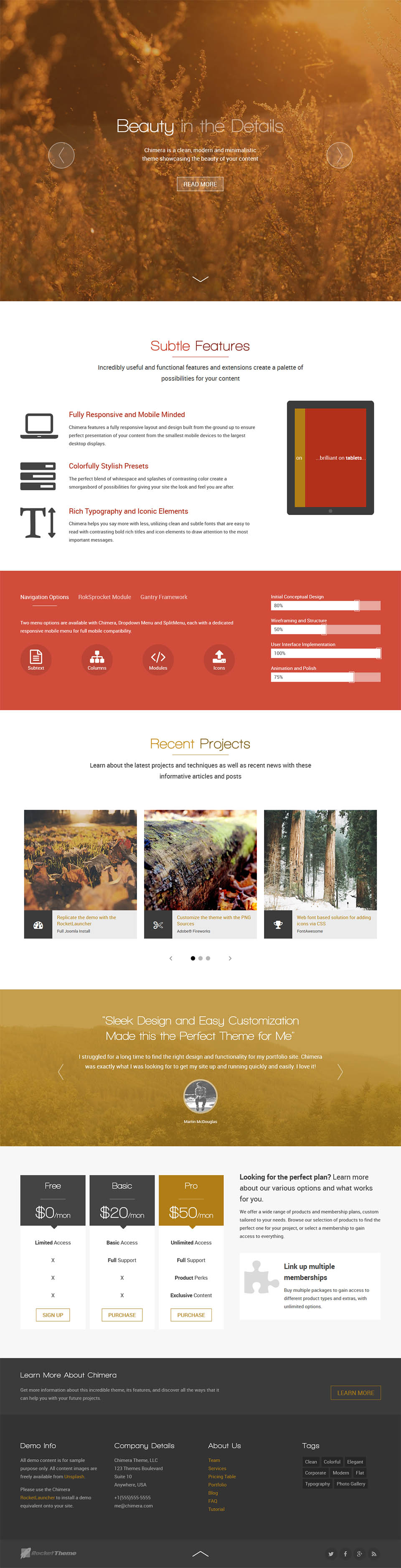 Template RocketTheme Chimera Joomla template RocketTheme Chimera