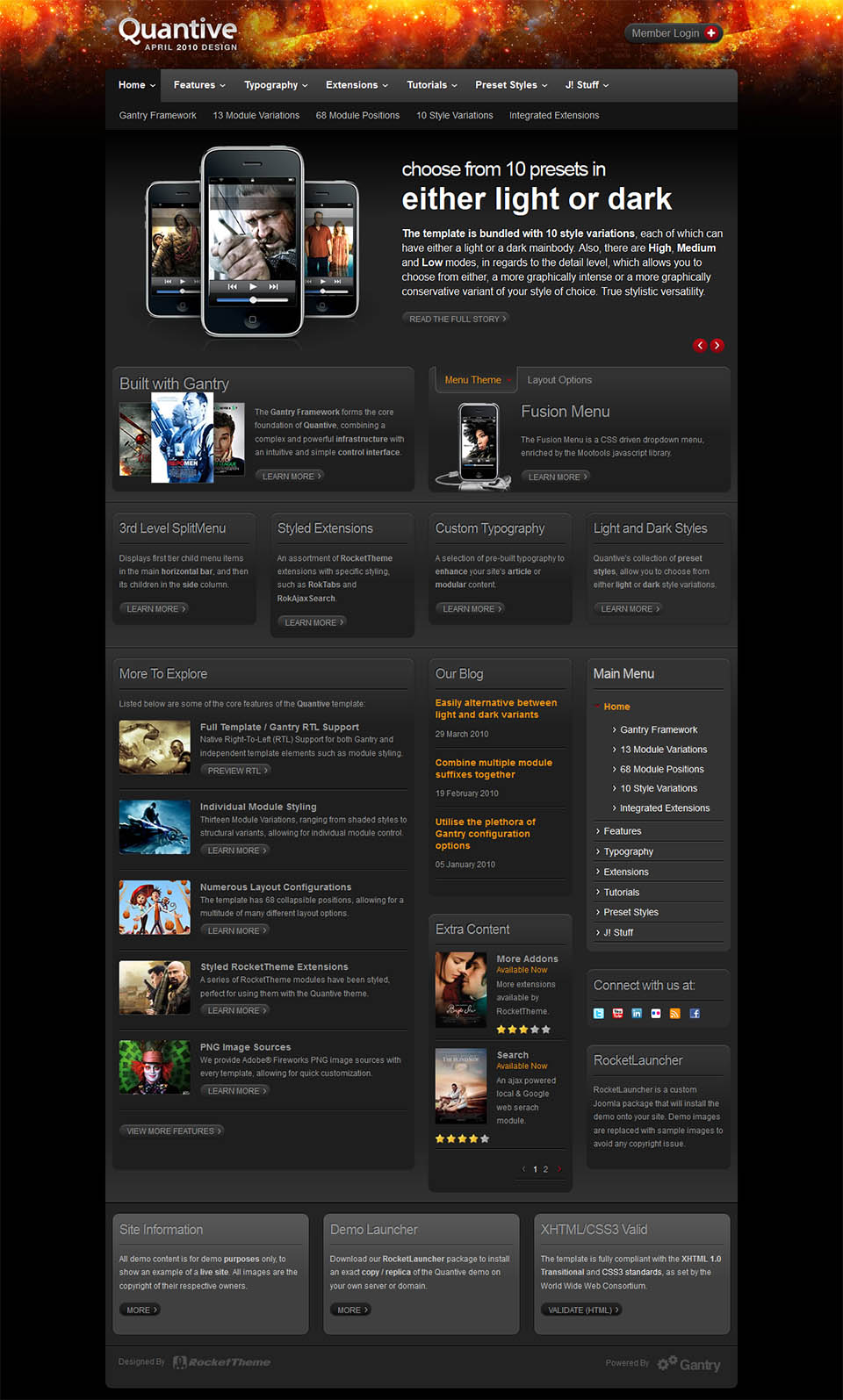 Template RocketTheme Quantive Joomla template RocketTheme Quantive
